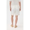 ÁWET Men's Nazret Pleated Linen Shorts 9", White, 34