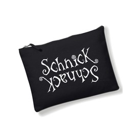 3Elfen Cosmetic Bag Printed with Cool German Sayings Black, Snack