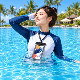 Waterproof Phone Pouch for Swimming and Beach Trips – PVC Protective Phone Bag for Everyday Water Activities