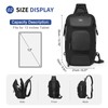 SUIKIHUM Sling Bag for Men, Anti Theft Mini Backpack with