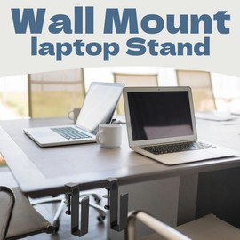 ZDL Adjustable Desk Side Laptop Holder, Desk Side Hanging Laptop Holder, Side Shelf on Desk, Laptop Holder Table Sides, Hanging Notebook Storage Clip
