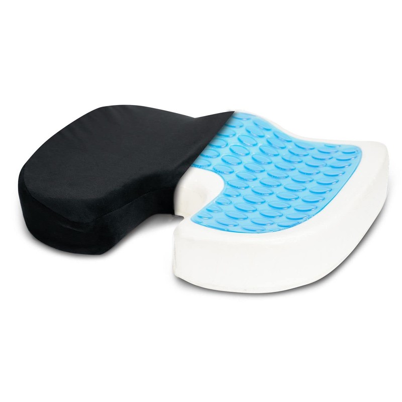 RYNO GEAR Comfort Natural Curved Cooling Gel Memory Foam Seat