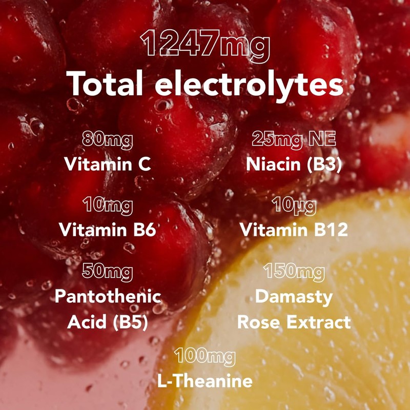 Zooki Electrolytes+ Skin Radiance Hydration Electrolytes Sachets – Pomegranate Lemon