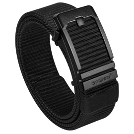 FAIRWIN Mens Ratchet Belt, 1.5 inch Nylon Web Mens Belts Casual for Jeans Pants Adjustable Belt with Automatic Buckle