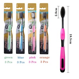 Ultra Soft Bristle Manual Toothbrushes for Sensitive Teeth Deep Clean Individually Wrapped 12pcs (Random Color)