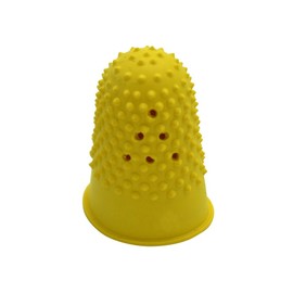 WONDAY Pack of 12 Rubber Finger Cots No. 2 Diameter 21 mm Yellow