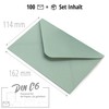 Japun Pack of 100 Paper Envelopes without Window DIN C6