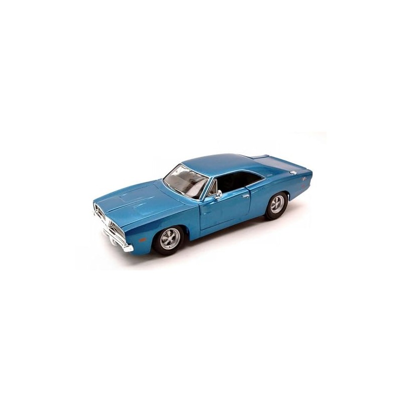 MAISTO MI31256BL DODGE CHARGER R/T 1969 METALLIC BLUE 1:25 MODELLINO