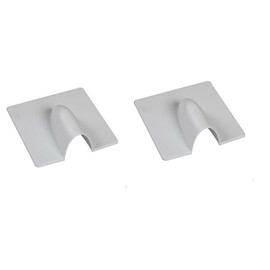 Satellite Coaxial White BRICK External Brick Buster Plate Cover Cable Outdoor Wall Entry Burst Tidy Cover Sat Coax Blast (2, White)