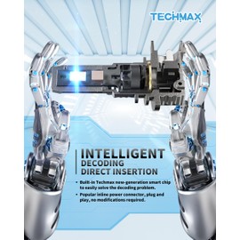 TECHMAX H11 Bulb - 800% Super Brighter, 6500K Xenon White Fog Light Bulbs with Fan, H11/H8/H9/H16 Compatibility, Pack of 2