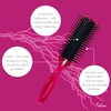 Trinity Static Control Hair Brush, Pink, Vent Style with Black