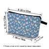 YULUENZE Blue Little Butterflies Makeup Bag Cute Small Organizer Bag