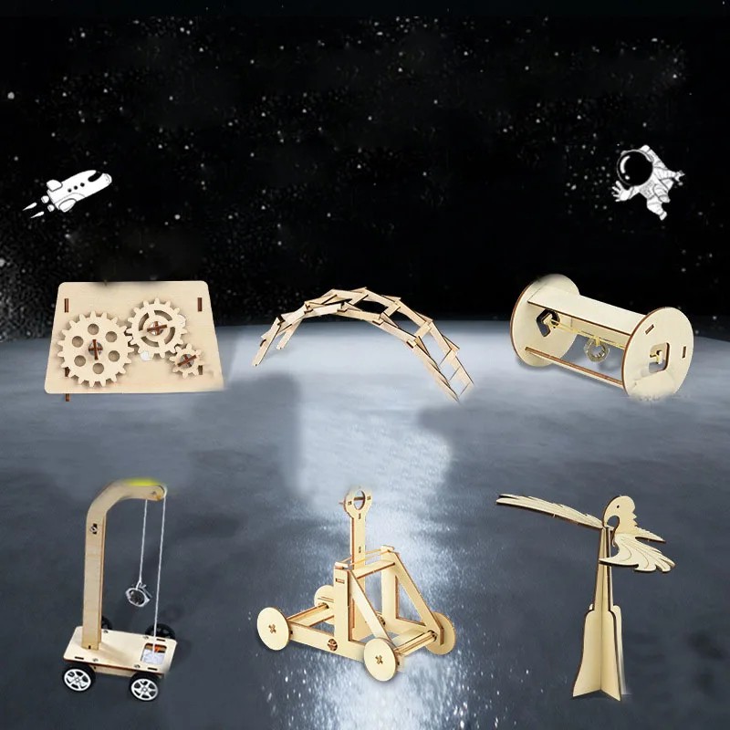 DIY Wooden STEM Science Model Kit – Hands-On Educational Assembly