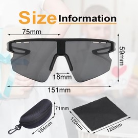 KUBDPQOR Super Lightweight Stylish Sunglasses - Ultralight Glasses with UV400 Protection, Perfect for Outdoor Activities and Festivals, black