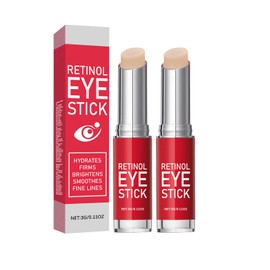2 Stück Retinol Eye Stick, Eye Brightener Stick, Instant Eye Cream, Reduction of Fine Lines, Smooths Wrinkles, Eye Cream for Swelling, Eye Care for Men and Women, Für alle Hauttypen Geeignet