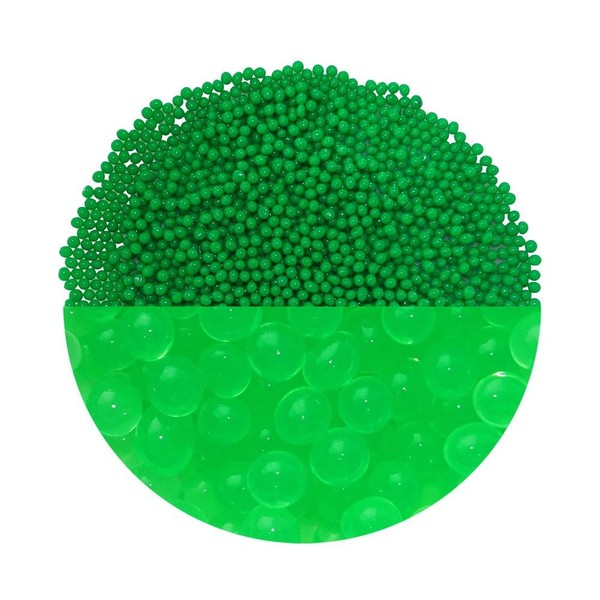 trendfinding 70 g Water-Retaining Decorative Granules, Green, Grain Size 3.5-4 mm, Decoration for Flowers and Plants, Very Economical, Versatile