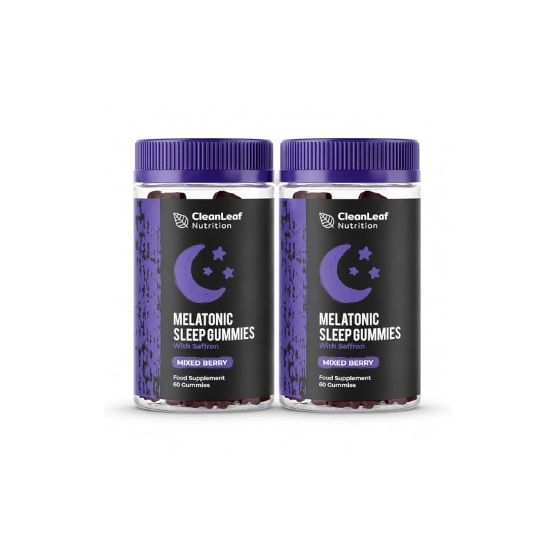 Twin Pack Natural Sleep Support Gummies for Adults - Formula