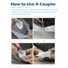 Large Piping Nozzle Coupler, Coupler for Piping Bags, Icing Coupler