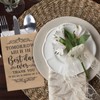 Whaline 100Pcs Wedding Silverware Bags 5 x 7 Inch Rustic