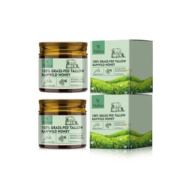 Nultico 【Today Everyone FreeShipping】Nultico Whipped Beef Tallow & ManukaHoney Organic Nourishing Face Cream,Moisturizer, Body Lotion, Skin Care and Lip BalmHydrating Moisturizing - Volume: TWO 120g/4oz （Freeshipping）