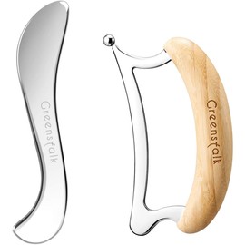 2 in 1 Stainless Steel Gua Sha Massage Tool Set for Muscle Relief, Muscle Scraper Tools,Portable Body Scrapers Tool for Neck, Back, Feet Recovery.