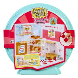 MGA's Miniverse Make It Mini Spaces Pizza Shop - Includes 1 Pack, Construction Set, DIY, Crafts, For Collectors & Children from 8 Years, Not Edible