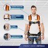 Palmer Safety Full Body 5 point Harness, Padded Back Support,