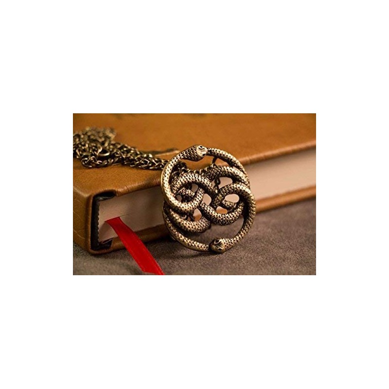 Auryn - Collar con colgante en tono dorado (inspirado en
