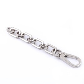 Fashion Big Metal Cross-Body Purse Strap Extenders,Handbag Shoulder Strap Extender,Bag Chains Accessory Charms, Shoulder Strap Extension Chain Silver-p1, Long：4.7in-wide：0.15in