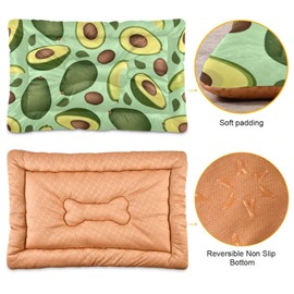 xigua Avocado Pet Bed, Soft Anti-Slip Dog Cat Bed Pet Mattress for Small Medium Large Dogs and Cats, 36 x 24 Inch