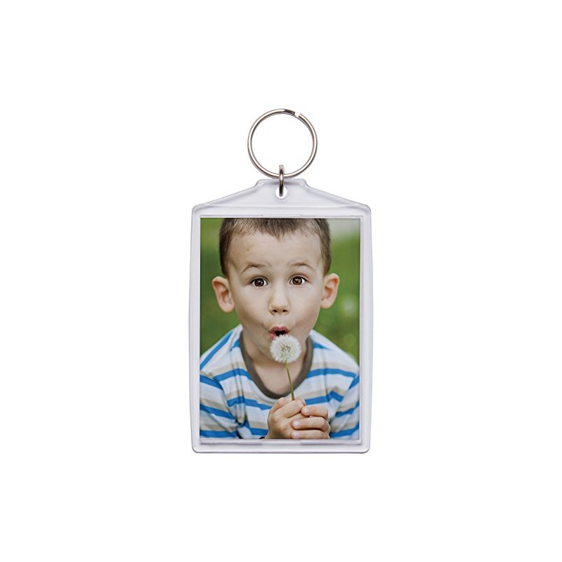Snapins 2.5" x 3.5" Jumbo Acrylic Snap-in Photo Keychains -