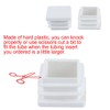 Sourcingmap 20mm x 20mm Plastic Square Caps Tube Inserts End