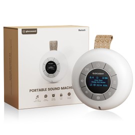 Glocusent Portable Sound Machine for Baby Kids Adults - 62 Sounds & 5W Speaker White Noise Machine for Sleeping, 30-hr Lasting Rechargeable Sound Machine with 4 Timer, Suitable for Home Travel