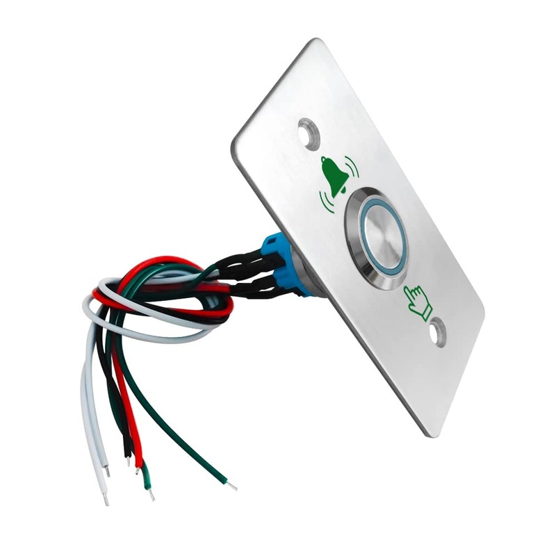 GAGALOR Waterproof Doorbell Button Lighted Push Switch With LED NO&NC