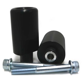 Shogun USA Made Suzuki GSXR1000 GSXR 1000 2005 2006 Black No Cut Frame Sliders - 750-5309