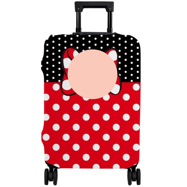 hswosnas Luggage Cover Approved Travel Suitcase Protector Cute Dots Bow