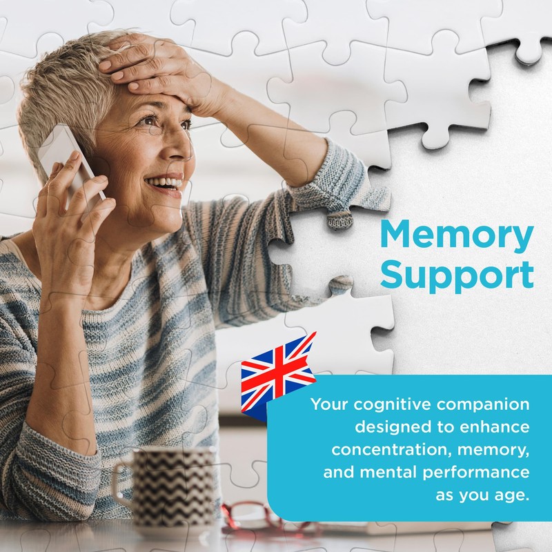 Healthspan Memory Support (60 Capsules) | Supports Your Concentration, Memory