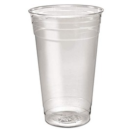 Ultra Clear PETE Cold Cups, 24 oz, Clear, 50/Sleeve, 12 Sleeves/Carton