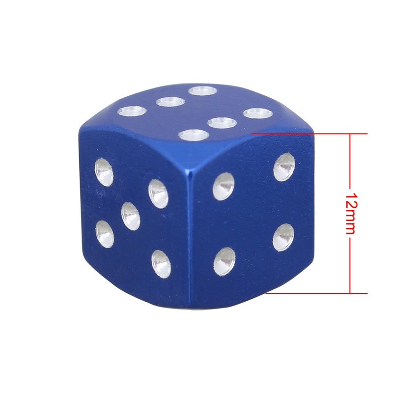 TOMALL Tire Valve Caps Dust Caps Dice Style Wheel Tire