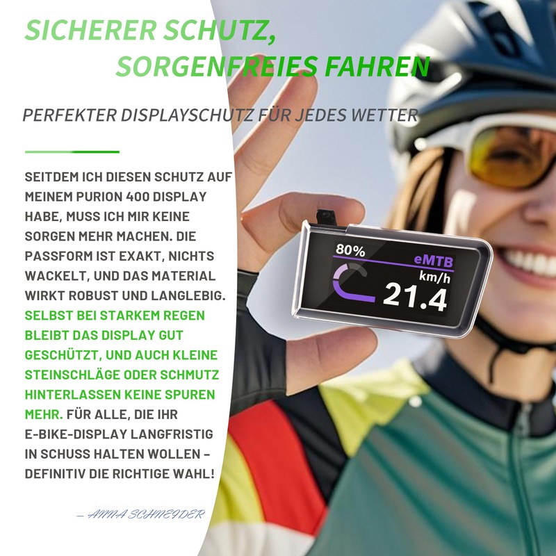 i-LEFANTE TPU Case for Bosch Purion 400 - Transparent Bicycle