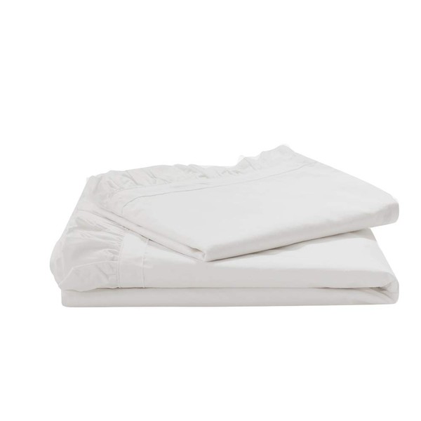 Simple&Opulence 100% Cotton Sheet Set Ruffle- 4Pcs (1 Flat Sheet