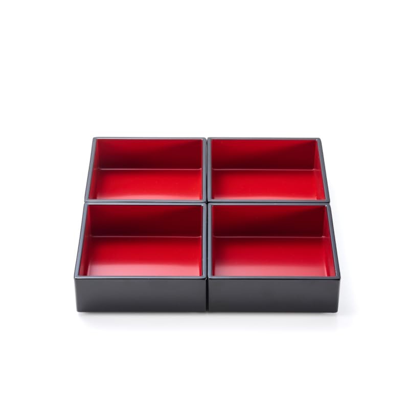 Japanese Bento Box Plum Lunch Container 2-tier Jubako Lacquerware Japan