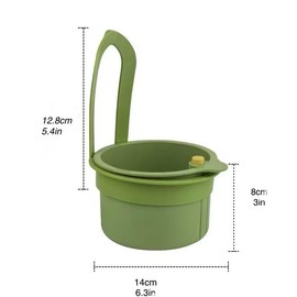 VindobilSink Filter Basket, Suspended Kitchen Sink Filter Basket, Food, Fruit and Vegetable Draining Rack Sink Storage Rack, Kitchen Necessities Hanging, Easy to Install, (green)