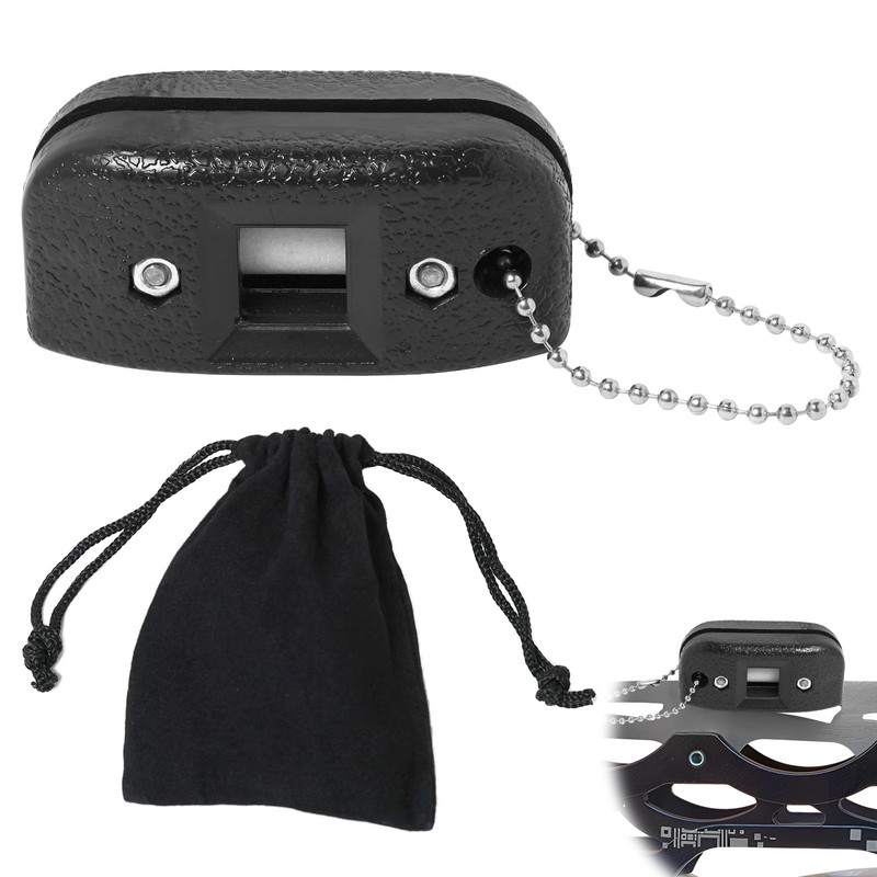 Ice Skates Blade Sharpener Portable Adjustable Width with Storage Bag,