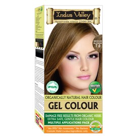 Indus Valley Damage Free Permanent Gel Hair Color (Medium Blonde 7.0)