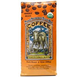 Raven’s Brew Coffee Organic Whole Bean Three Peckered Billy Goat – Dark Roast – Delicious as Espresso – 12oz Bag