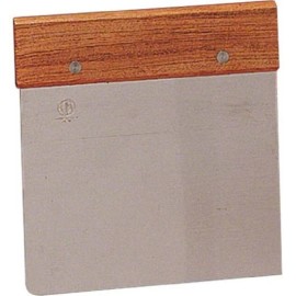 merican Metalcraft American Metalcraft 6" Stainless Steel Wood Handle Dough Scraper