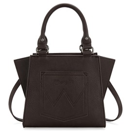 Wrangler Purses for Women, Cute Tote Bags Western Designer Top-handle Handbags, Paisley-coffee, Medium