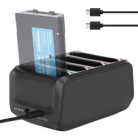 TC77 Battery Charger - for Zebra Battery Charger - for Symbol/Zebra TC70 TC70X TC72 TC77 TC75 TC55 Barcode Scanner Batteries Charger Cradle SAC-TC7X-4BTYC1 (4-Slot)