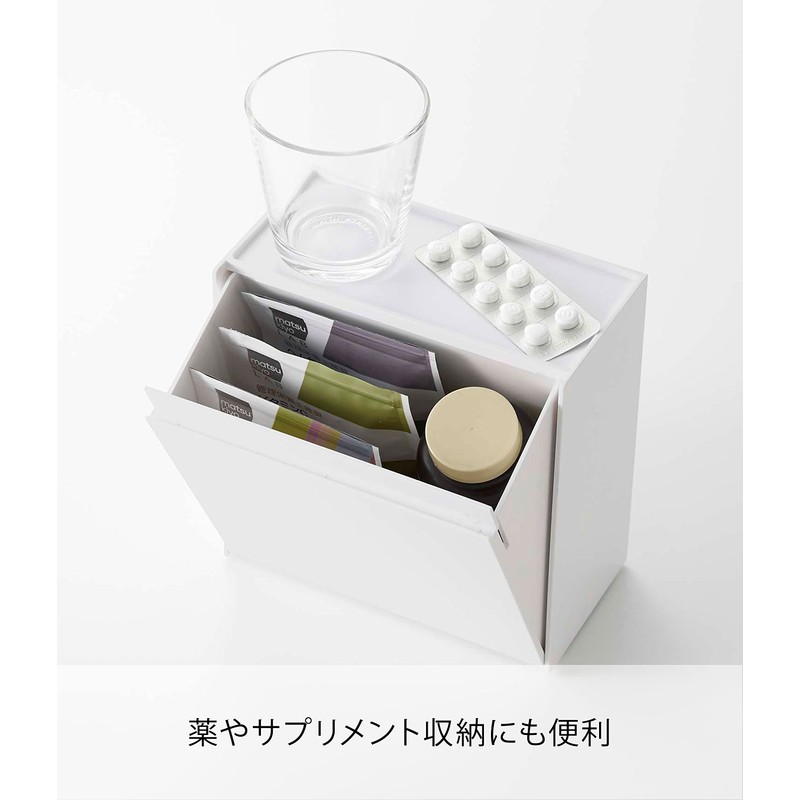 Yamazaki 5768 Magnetic Instant Stick Holder, White, Approx. W 6.7